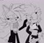 Size: 2048x1998 | Tagged: safe, artist:fartist2020, fiona fox, tangle the lemur, fox, lemur, bow, female, hair bow
