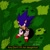 Size: 2048x2048 | Tagged: safe, artist:superguy551, sonic the hedgehog, sonic frontiers, 2021, english text, grass, looking at viewer, male, redraw, solo, standing