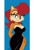 Size: 821x1200 | Tagged: safe, artist:dragonboy618, sally acorn, chipmunk, black dress, blue background, female, gown, hand behind back, hand on hip, lidded eyes, looking at viewer, simple background, smile, smiling at viewer, solo
