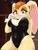 Size: 1536x2048 | Tagged: suggestive, artist:inkspot_doodle, vanilla the rabbit, rabbit, :3, bunny girl outfit, female, hand behind back, looking at viewer, smile, smiling at viewer, solo