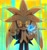 Size: 2800x3000 | Tagged: safe, artist:corroxion, silver the hedgehog, hedgehog, 2026, card, cosplay, crossover, glasses, holding something, jacket, looking at viewer, male, pants, persona (series), school uniform, shirt, smile, smiling at viewer, solo, standing, sword, tarot card, weapon