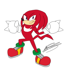 Size: 855x934 | Tagged: safe, artist:aso-designer, knuckles the echidna