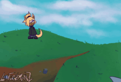 Size: 1280x870 | Tagged: safe, artist:lemfurlemonz, tangle the lemur, whisper the wolf, shipping, tangle x whisper