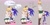 Size: 3000x1500 | Tagged: safe, artist:superguy551, sonic the hedgehog, human, 2026, blushing, crossover, crossover shipping, crouching, duo, english text, eyes closed, female, grey background, heather mason, holding hands, looking at them, male, mouth open, shipping, silent hill, simple background, smile, speech bubble, standing, straight